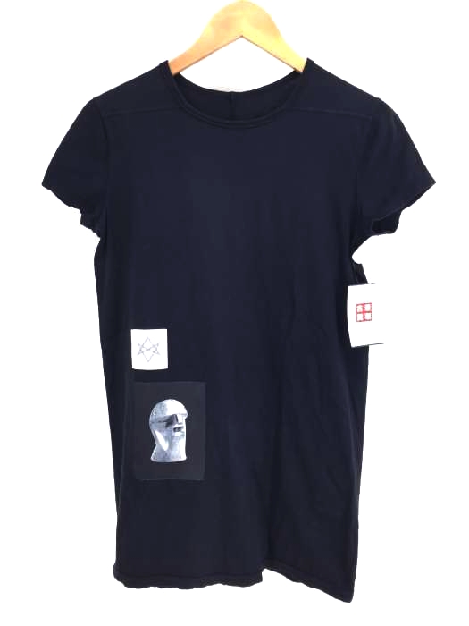 DRKSHDW by Rick Owens（ダークシャドウバイ リックオウエンス） 18SS Printed Patch Level Tee グラフィックパッチプリントTシャツ レディース トップス