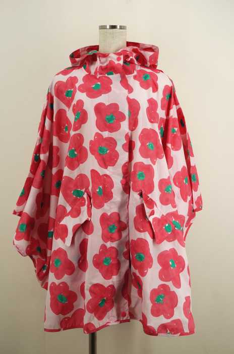 Cat's TSUMORI CHISATO （キャッツ　ツモリチサト） 花柄ジップアップレインポンチョ レディース アウター