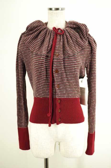 Vivienne Westwood RED LABEL （ヴィヴィアンウエストウッドレッドレーベル） コットン変形ニットカーディガン レディース トップス