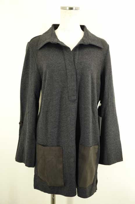 DoCLASSE （ドゥクラッセ） ウール混ストレッチスキッパーシャツチュニック レディース トップス