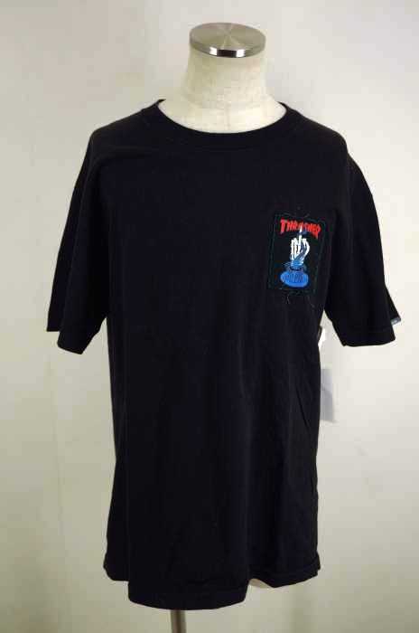 CHALLENGER × THRASHER （チャレンジャー × スラッシャー） 15AW ダブルネームプリントTシャツ メンズ トップス
