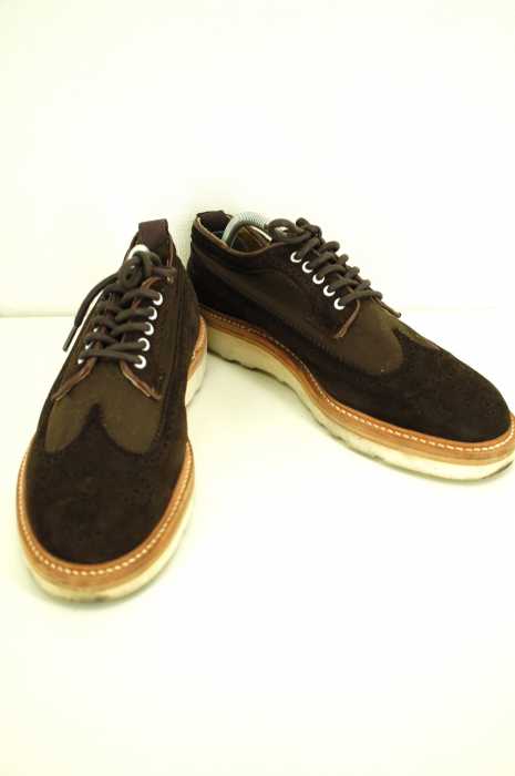 BEAUTY & YOUTH UNITED ARROWS （ビューティーアンドユースユナイテッドアローズ） スウェード切替ウィングチップシューズ メンズ シューズ