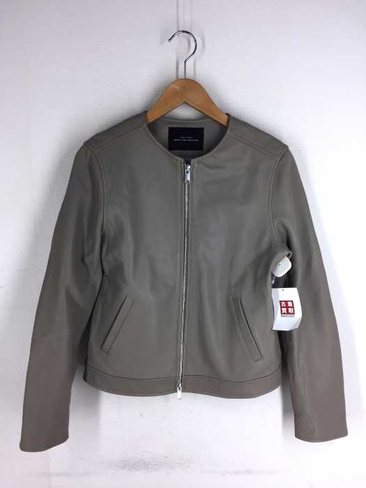 UNITED ARROWS green label relaxing (ユナイテッドアローズグリーンレーベルリラクシング) KC SHEEPレザー ノーカラージャケット レディース アウター
