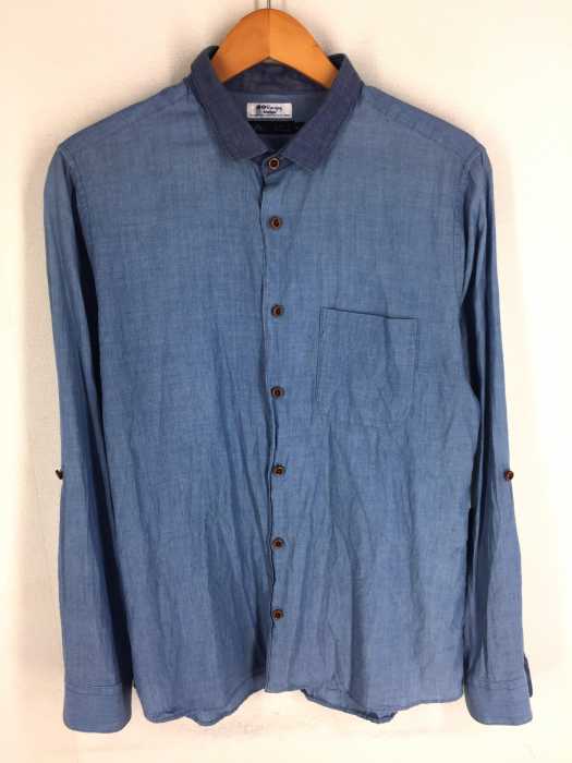 MEN'S MELROSE（メンズメルローズ） コットン長袖シャンブレーシャツ メンズ トップス