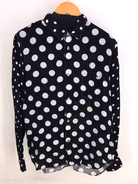 COMME des GARCONS HOMME(コムデギャルソンオム) AD2015 ドット柄 長袖 キュプラ ボタンシャツ メンズ トップス