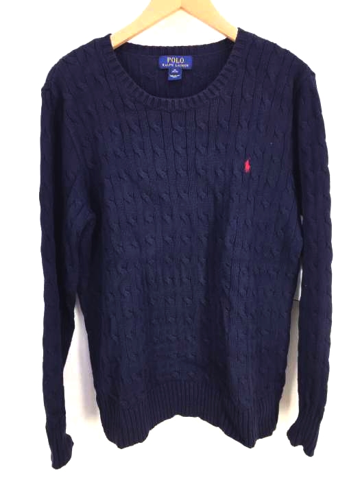 POLO RALPH LAUREN（ポロラルフローレン） ポニー刺繍 ケーブルニット メンズ トップス