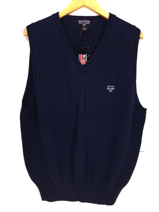 POLO JEANS COMPANY RALPH LAUREN（ポロジーンズカンパニーラルフローレン） 刺繍ロゴ ニット ベスト メンズ トップス