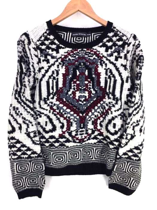 antik batik（ アンティックバティック） 総柄ニット レディース トップス