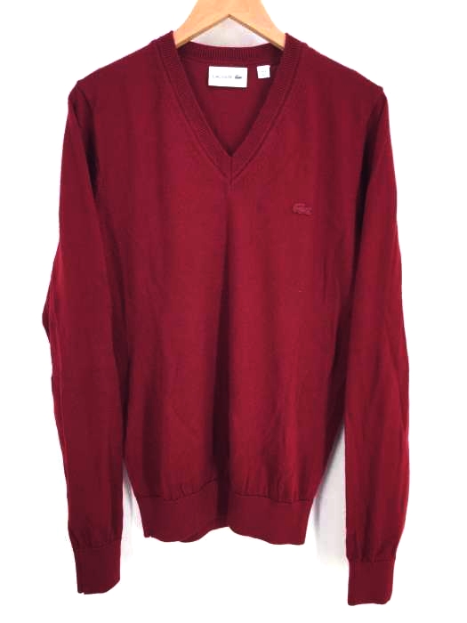 LACOSTE（ラコステ） Vネックウールセーター メンズ トップス