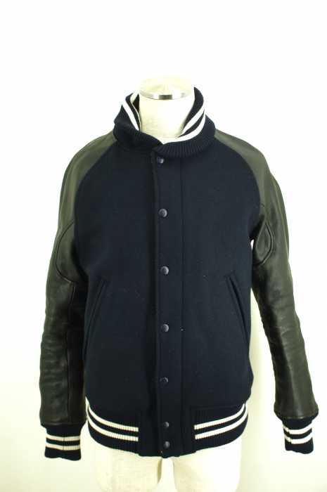ACANTHUS（アカンサス） 15AW　キップレザー加工切り替えスタジャン メンズ アウター
