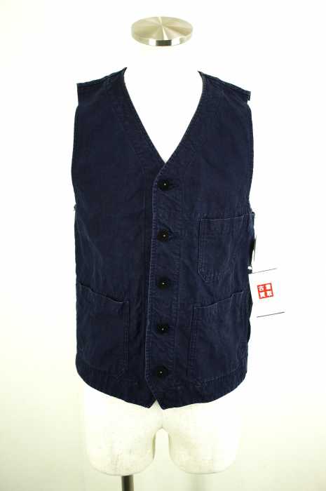 NIGEL CABOURN (ナイジェルケーボン ) 14SS WORKER VEST リネンワーカーベスト メンズ トップス