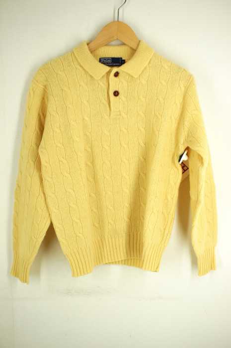 Polo by RALPH LAUREN （ポロバイラルフローレン） 襟付きケーブルニット メンズ トップス
