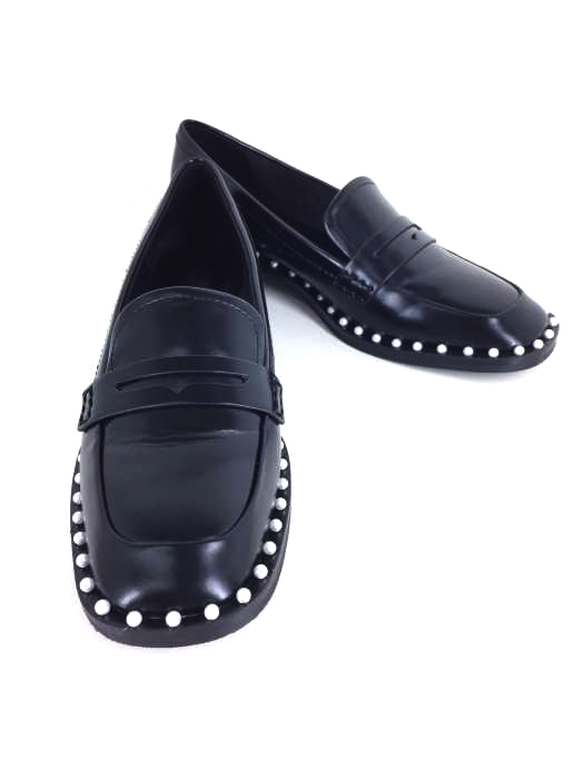 CHARLES & KEITH（チャールズキース） 20AW エンベリッシュドトリム ローファーフラット ビジューフェイクレザー レディース シューズ