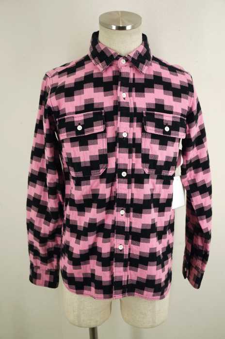 Billionaire Boys Club （ビリオネアボーイズクラブ） 総柄エルボーパッチボタンシャツ メンズ トップス