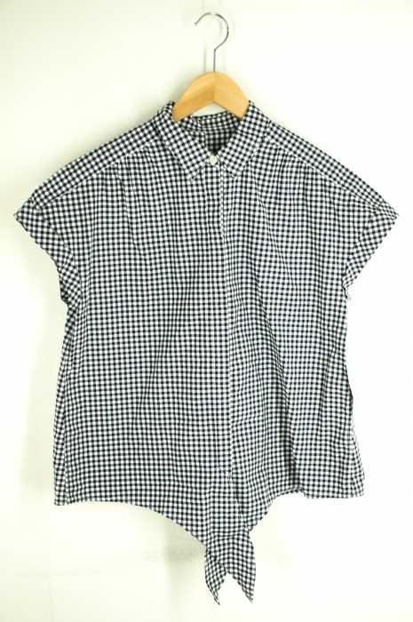 UNITED ARROWS green label relaxing （ユナイテッドアローズグリーンレーベルリラクシング） GT ペルビアンコットン RBN SS ブラウス レディース トップス