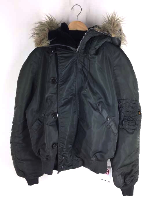 ALPHA INDUSTRIES（アルファインダストリーズ） USA製 N-2B ナイロン フライトジャケット メンズ アウター