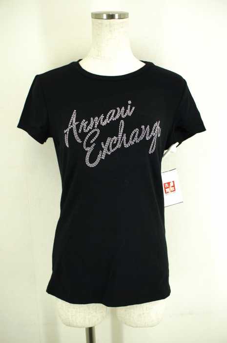 ARMANI EXCHANGE （アルマーニエクスチェンジ） ラインストーンTシャツ レディース トップス