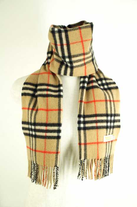 BURBERRYS(バーバリーズ) PURE CASHMERE ノバチェック柄マフラー レディース ファッション雑貨