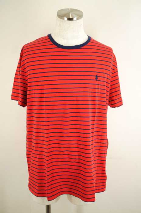 Polo by RALPH LAUREN （ポロバイラルフローレン） ワンポイント刺繍ボーダーTシャツ メンズ トップス