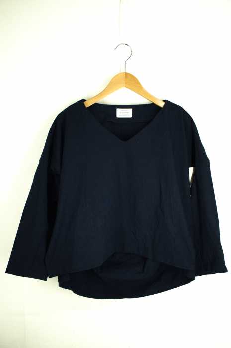 UNITED ARROWS green label relaxing （ユナイテッドアローズグリーンレーベルリラクシング） ヘヴィウェイト リッタイ Vネック カットソー 　サイドスリット レディース トップス