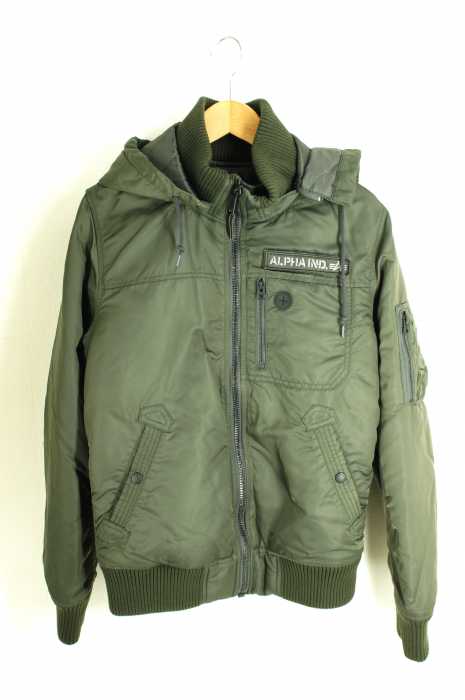 ALPHA INDUSTRIES（アルファインダストリーズ） 中綿フーデッドリブJKT メンズ アウター