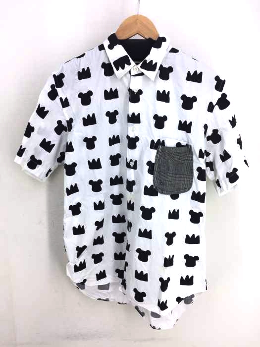 COMME des GARCONS HOMME PLUS(コムデギャルソンオムプリュス) AD2009 総柄 半袖ボタンシャツ メンズ トップス