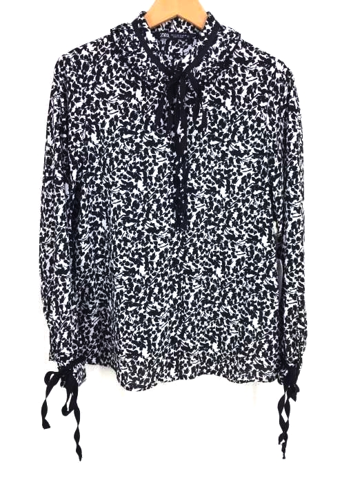 ZARA(ザラ) 総柄 シャツブラウス レディース トップス