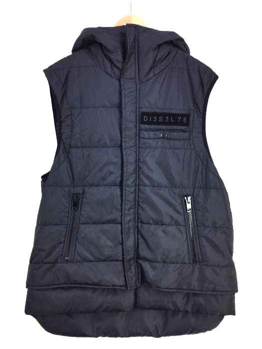 DIESEL(ディーゼル) 中綿ジップアップベスト メンズ アウター