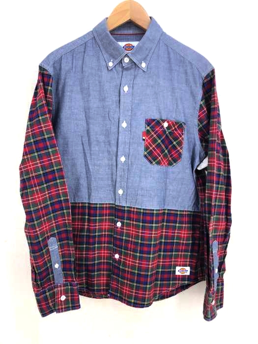 Dickies(ディッキーズ) チェック切替ボタンダウンシャツ メンズ トップス