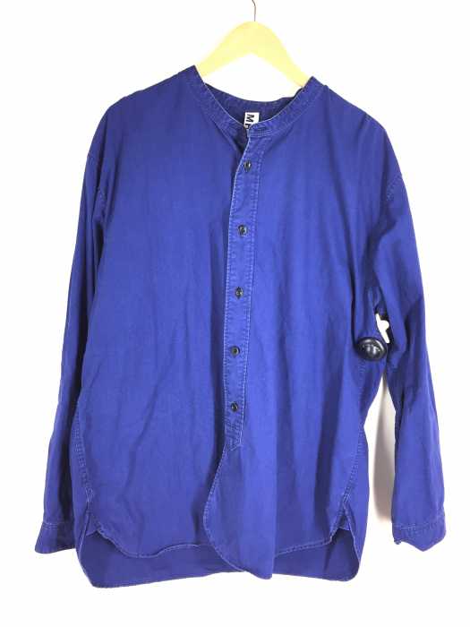 MHL. （エムエイチエル） DENIM BAND COLLAR SHIRTS メンズ トップス