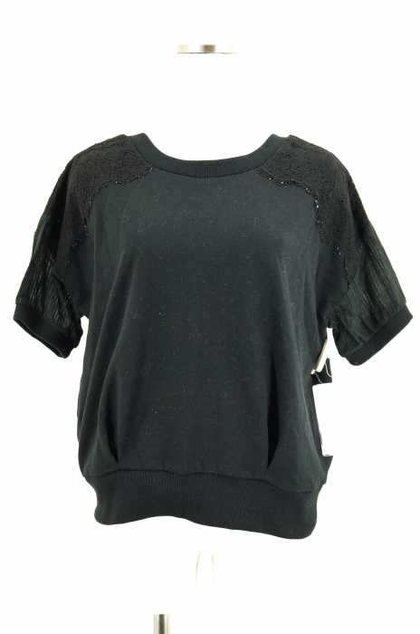 Broderie＆Co （ブロードゥリーアンドコー） バックジップレース切り替えトップス レディース トップス
