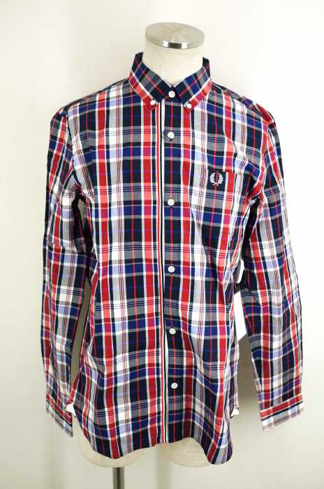FRED PERRY (フレッドペリー) チェック柄ボタンダウンシャツ メンズ トップス