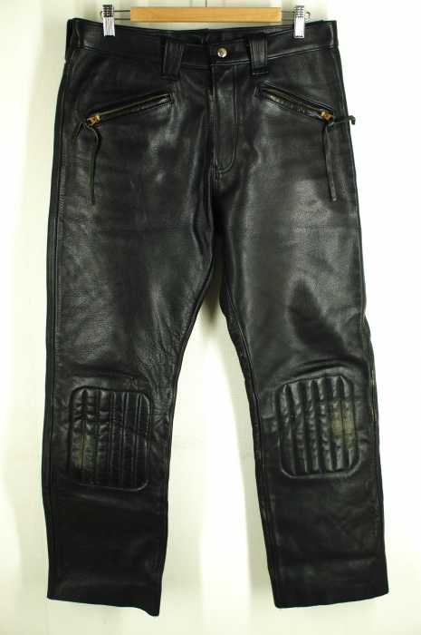 HARLEY-DAVIDSON × THE REAL McCOY’S (ハーレーダビットソンザリアルマッコイズ) パデッド ライダース バイカー レザー TALON メンズ パンツ