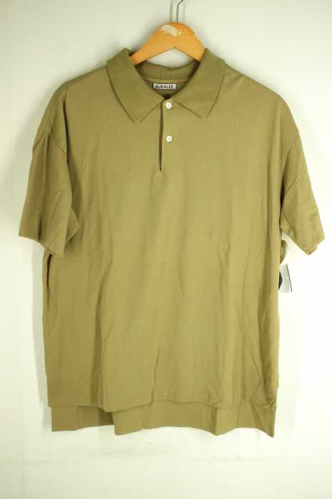 AURALEE （オーラリー） HIGH GAUGE PIQUE DOUBLE CLOTH POLO メンズ トップス
