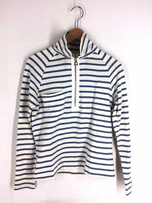 PORTER CLASSIC（ポータークラシック） ハイネックハーフジップボーダーカットソー メンズ トップス