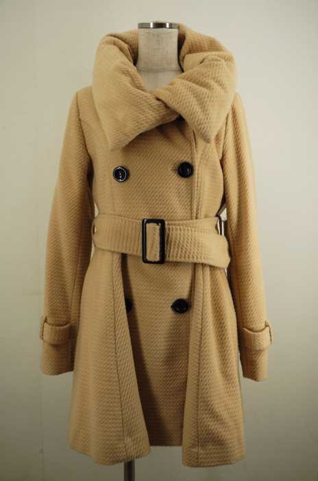 CECIL McBEE（セシルマクビー） ベルト付きビックカラーダブルコート レディース アウター