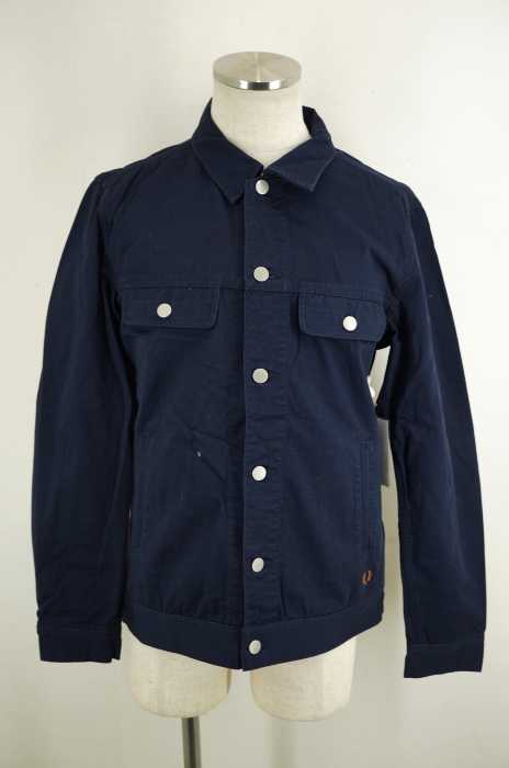 FRED PERRY (フレッドペリー) ロゴ刺繍コットンジャケット メンズ アウター