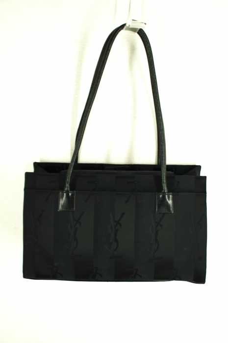 Yves Saint Laurent （イヴサンローラン） ストライプ ロゴプリント レディース バッグ