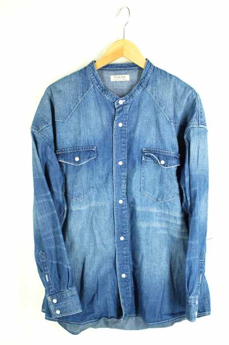 JOURNAL STANDARD relume （ジャーナルスタンダードレリューム） DENIM WESTERN ワイドバンドカラーシャツ メンズ トップス