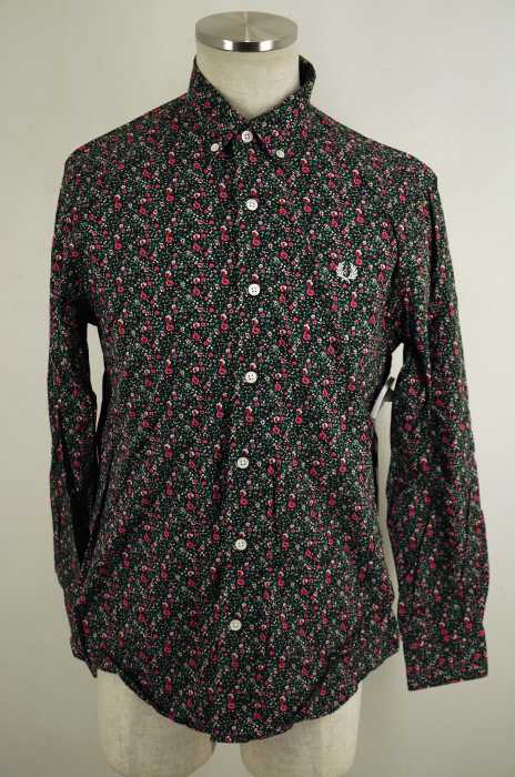 FRED PERRY (フレッドペリー) ロゴ刺繍小花柄ボタンダウンシャツ メンズ トップス