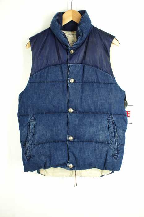 REMI RELIEF×BEAMS（レミレリーフビームス） デニムダウンベスト メンズ アウター