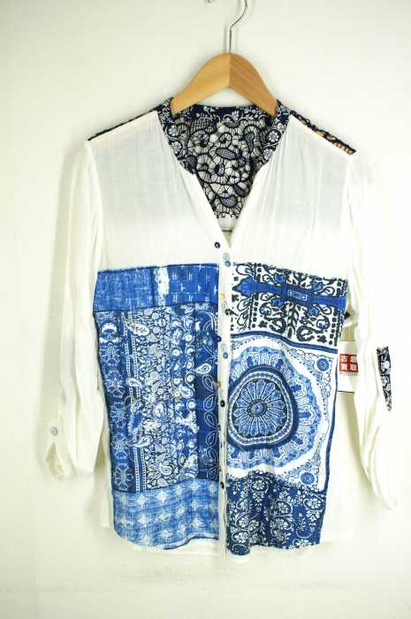 Desigual (デシグアル) レース切り替え レディース トップス