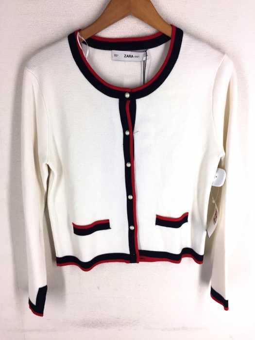 ZARA KNIT(ザラニット) パールボタン レディース トップス