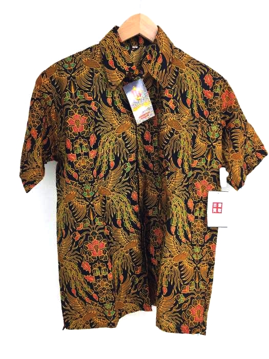 USED古着(ユーズドフルギ) BATIK HALS BUNGA BALI 半袖総柄シャツ メンズ トップス