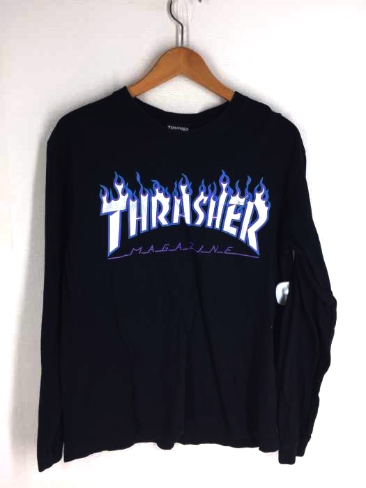 THRASHER（スラッシャー） ロゴプリント ロングスリーブカットソー 長袖Tシャツ レディース トップス