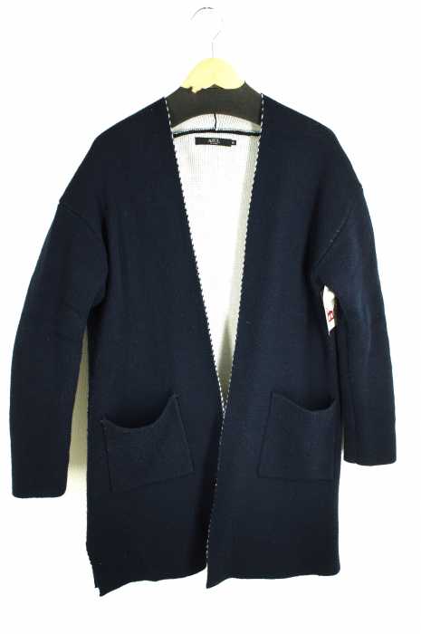 AZUL by moussy （アズールバイマウジー） Wフェイスノーカラーコーディガン レディース トップス