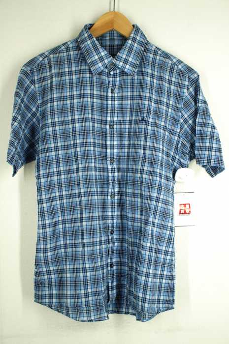 BURBERRY BLACK LABEL （バーバリーブラックレーベル） 半袖チェックシャツ メンズ トップス