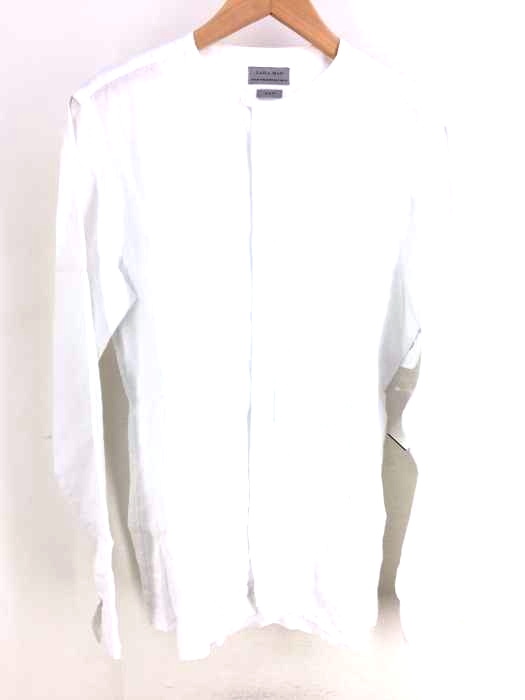 ZARA MAN(ザラマン) ノーカラーボタンシャツ メンズ トップス
