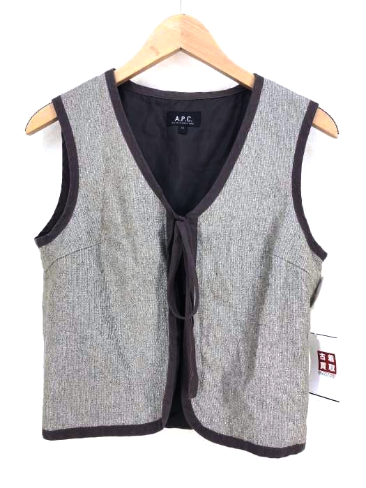 A.P.C.（アーペーセー） フロントリボンラメベスト レディース トップス