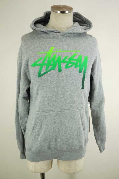 STUSSY （ステューシー） ロゴグラデーションプリントプルオーバーパーカー メンズ トップス